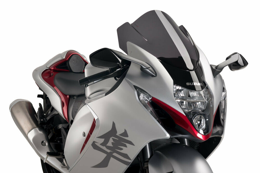 Puig Hi-Tech Parts Windscreen Z-Racing Dark Smoke - 21138F Suzuki 1300R Hayabusa 2022-2025