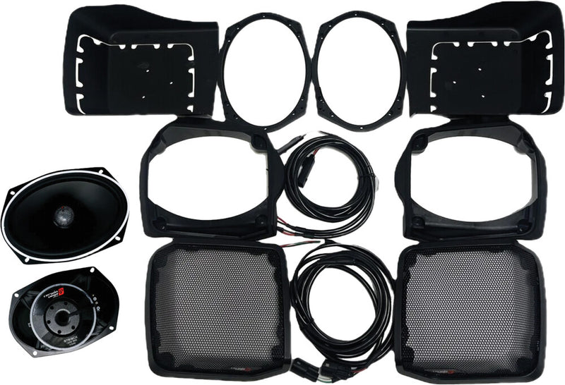 Cerwin Vega 6"X9" CUT IN LID Kit W PH694 T Bags - RPMPH69413LK For Harley Touring 1998-2013