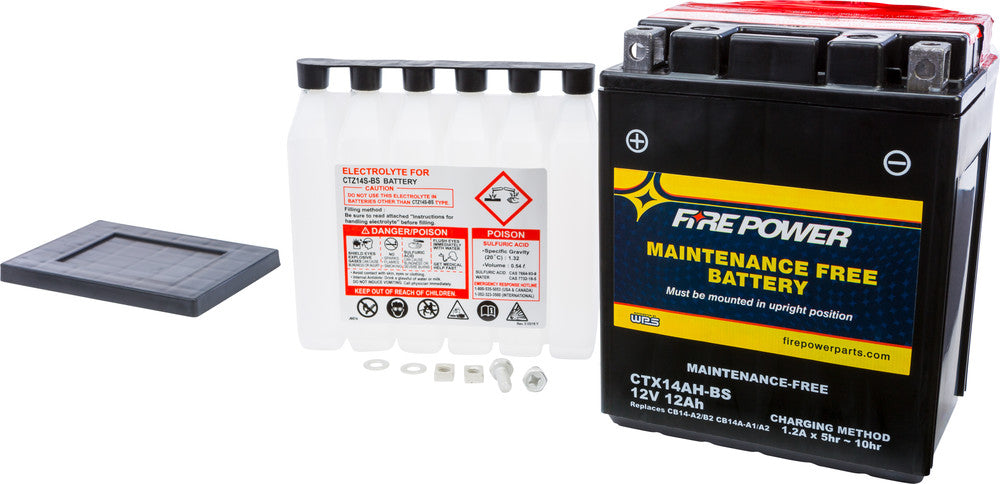 Fire Power 49-2281 CTX14AH-BS BATTERY CTX14AH-BS MAINTENANCE FREE