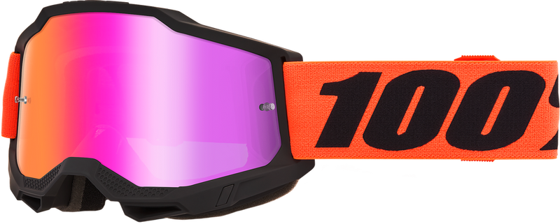 100% 610-5332 50014-00054 ACCURI 2 GOGGLE FERRAN MIRROR DRK RED LNS