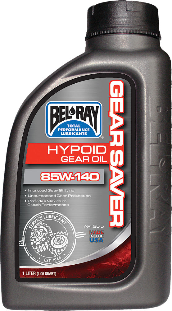 Bel-ray 840-0431 99234-B1LW GEAR SAVER HYPOID GEAR OIL 85W140 1L