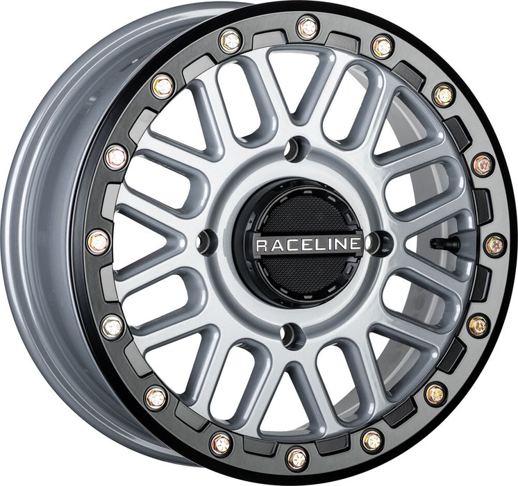 Raceline Wheels 570-1652 A93SG-47056+10 PODIUM BDLK WHEEL 14X7 4/156 5+2 (+10MM) STEALTH GREY