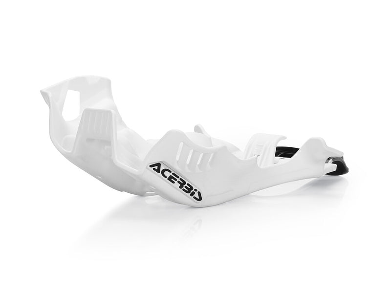 Acerbis 2791671035 Skid Plate With Linkage Guard White Black Husqvarna TE250i / TE300i 2020-2023