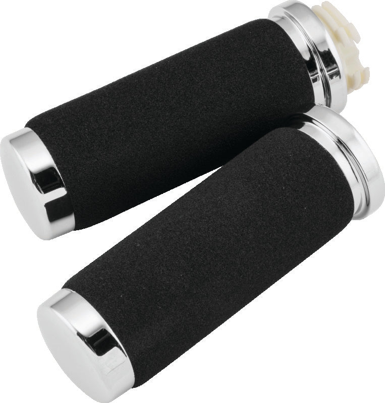Bikers Choice 491310 81-Up Big Twin & XL With Dual Cable Black Cushion Grips With Sleeve Pr - Photo - Primary