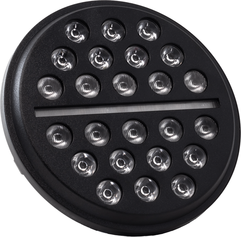 Letric Lighting Co LLC-ILH-7B 7" LED Headlight Black For Indian 2012-2024