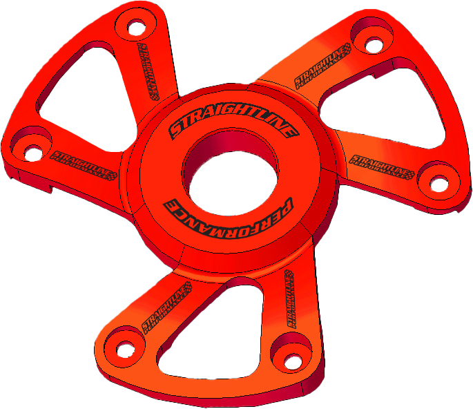 Straightline Performance 241-25630R 123-172 POLARIS P22 CLUTCH COVER ANODIZED RED