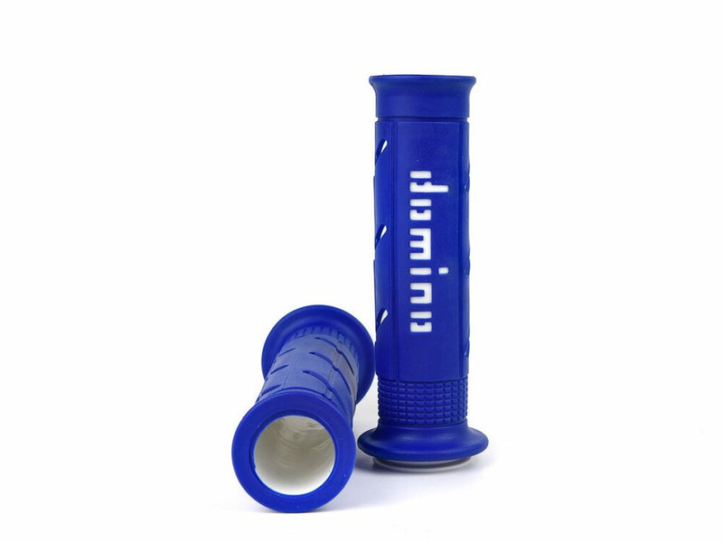 Domino Racing 58-2312 A25041C4648C7-0 XM2 GRIPS BLUE/WHITE PAIR