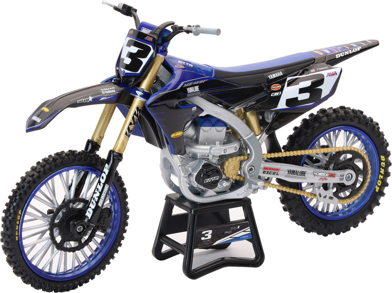 New Ray Toys 959-0173 58323 1:12 SCALE YAMAHA TEAM YZ450F ELI TOMAC #3 W/#1 SX/MX