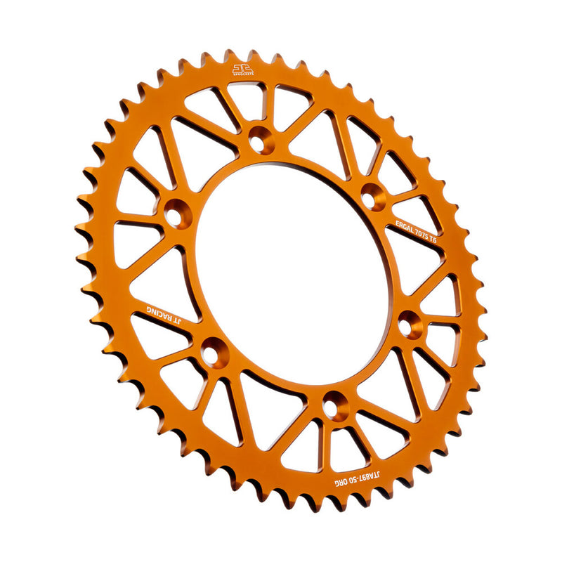 JT Sprockets Rear Racelite Sprocket Alum 50T-520 ORG HUS - JTA897.50ORG KTM Dirt Bikes 1991-2017