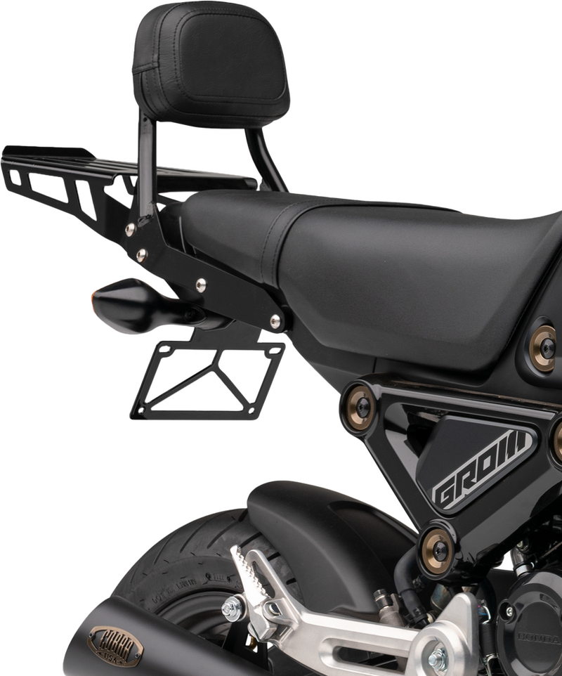 Cobra Sissy Bar Luggage Rack Black Honda Grom - 02-3607B Honda Grom 2022-2023