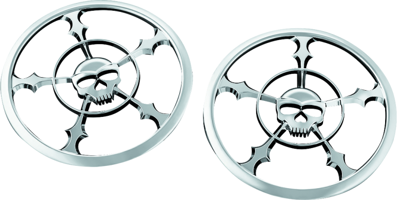Kuryakyn 7373 Zombie Speaker Grill 14-Up Touring Chrome - Photo - Primary