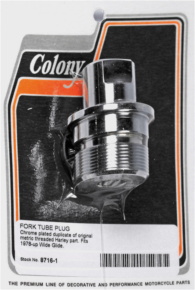 Colony Machine 830-1188 8716-1 FORK TUBE PLUG WIDE GLIDE WIDEGLIDE 78-17