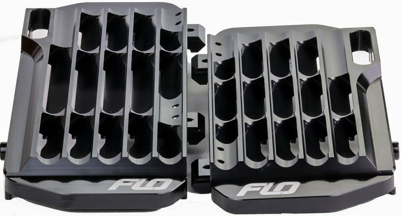 Flo Motorsports High Flow Radiator Braces Black - FLO755BLK Honda CRF450R / CRF450X / CRF250R 2017-2020