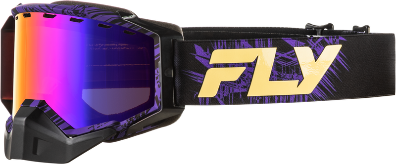 Fly Racing 37-50388 37-50388 ZONE SNOW GOGGLE PUR/TAN W/PUR MIR/AMBER LENS