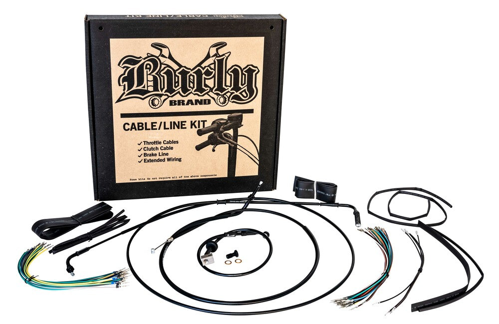 Burly Brand 750-05876 B30-1307 CABLE KIT 12" APES