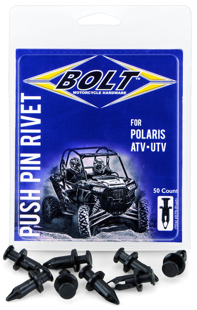 Bolt 020-00132 RZR-RIVETS PRY RIVET SET POL ATV/UTV 50/PK M8