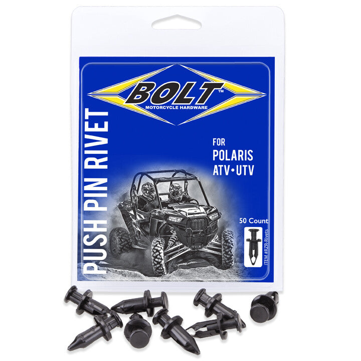 Bolt 020-00132 RZR-RIVETS PRY RIVET SET POL ATV/UTV 50/PK M8