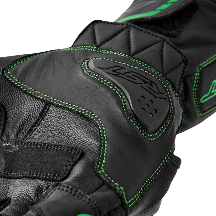 Rst 556-3650209 103650F.GRN-09 S1 GLOVE BLK/FLO-GREEN LEATHER MD