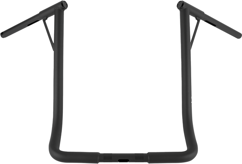 Burly Brand Louie-Bagger 19"BAR 1.25" TBW Matte Black - B12-7006TB For Harley Touring 1986-2024