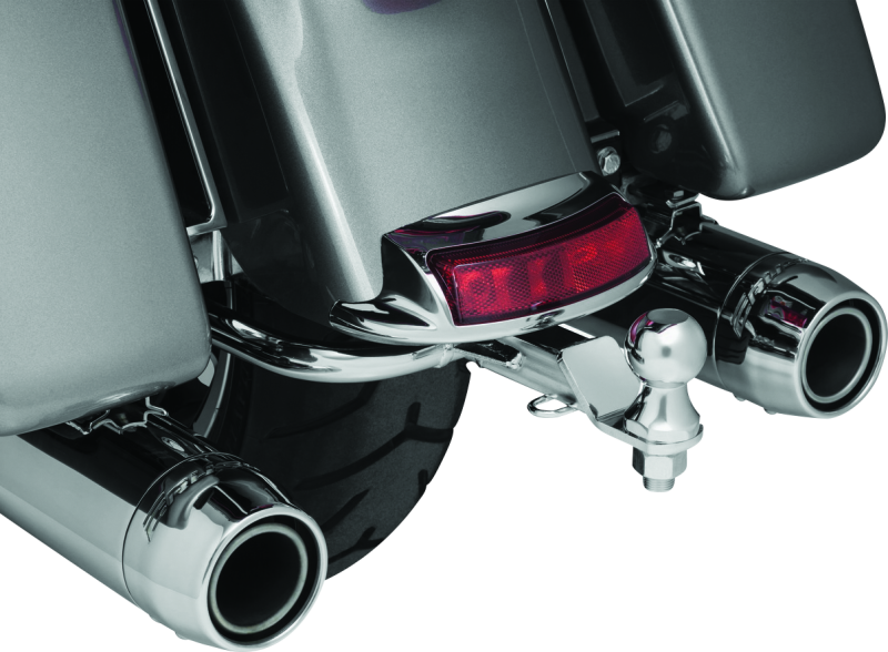 Kuryakyn 7657 Receiver Hitch 14-up Touring Models Black & Chrome - User 1