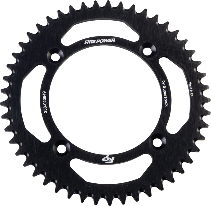 Fire Power 258-020949 FPA-209-49-BLK REAR SPROCKET ALUMINUM 49T BLK