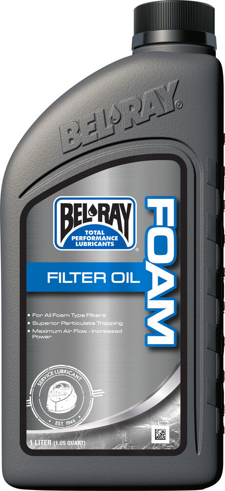 Bel-ray 840-0601 99190-B1LW FOAM FILTER OIL 1L