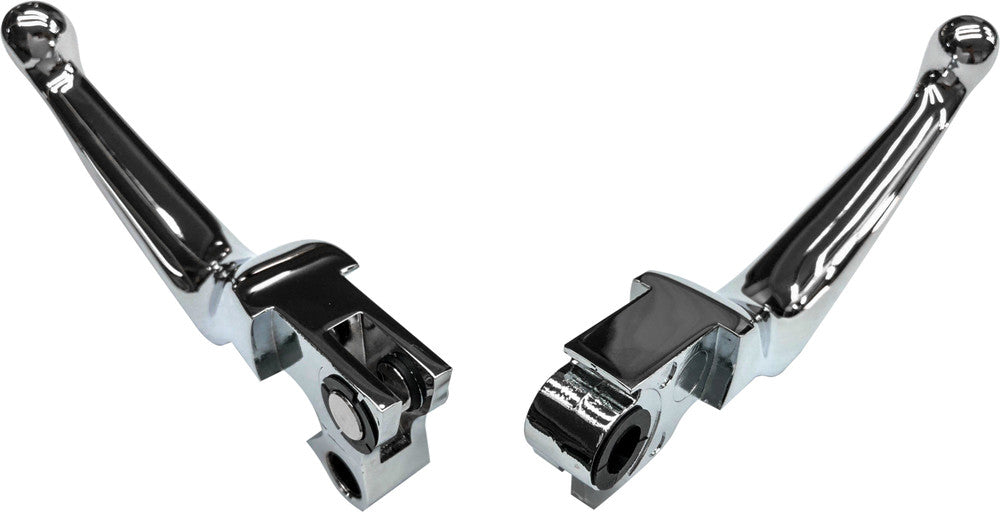 Harddrive 820-54358 053502 SMOOTH LEVER SET CHROME BT 07-UP EXCEPT FLT 08-UP