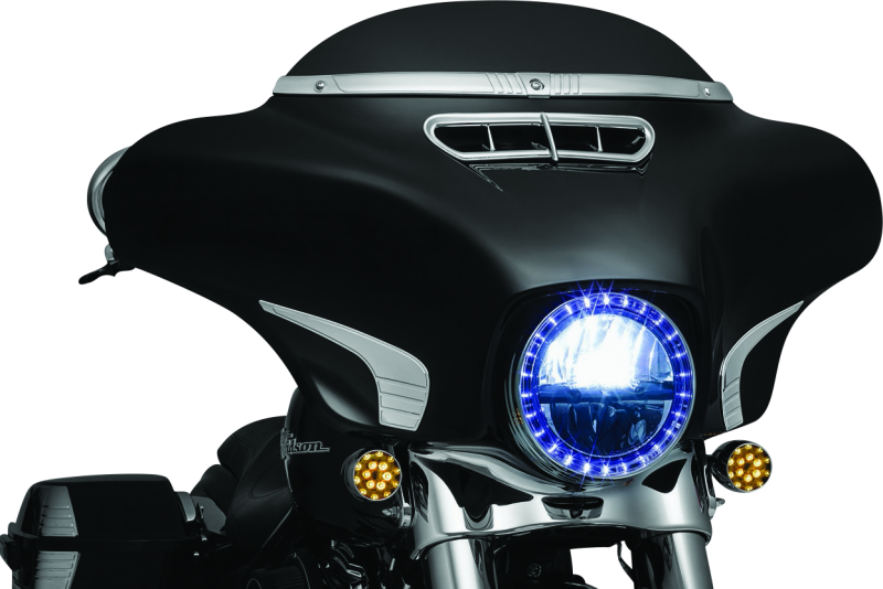 Kuryakyn 2631 Tri-line Windshield Trim Chrome - User 1