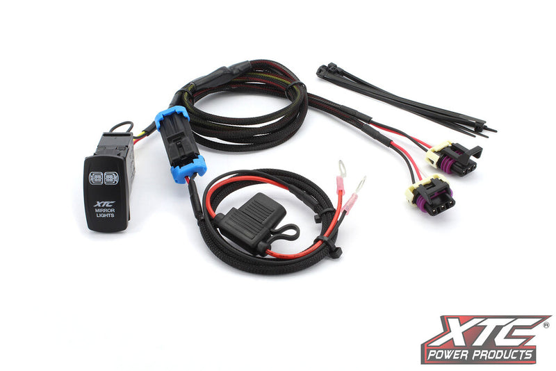 Xtc Power Products 630-1207 SIX12-A-200 SIDE MIRRORS W/2.00 CLAMP ROLL CAGE BAR CLAMP 2.00