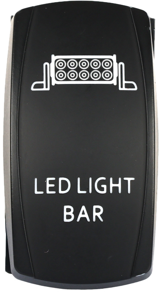 Flip 12-9115 SC11-L12-WHITE STD ROCKER SWITCH LIGHT BAR