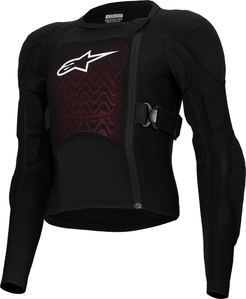 Alpinestars 482-00179M 6540126-12-M BIONIC PLASMA LT YTH PROTC JKT BLACK/WHITE MD