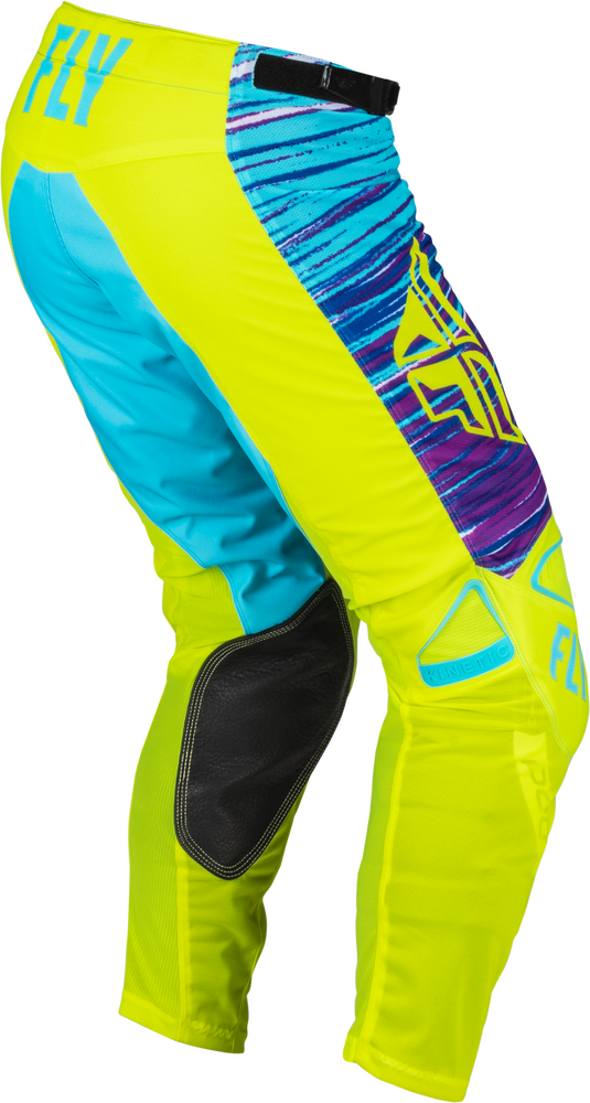 Fly Racing Kinetic Mesh L.E. Pants HI-VIS Blue Magenta SZ 30