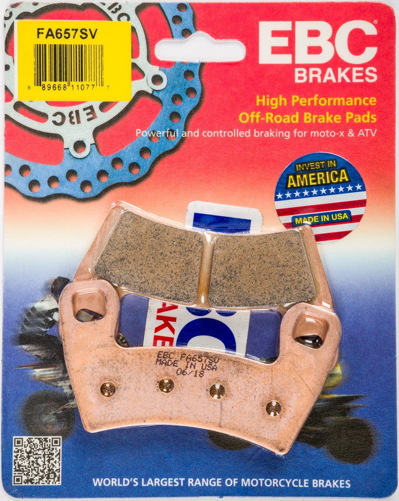 EBC Brake Pads Severe Duty SV Series - FA657SV Polaris UTVs 2015-2019
