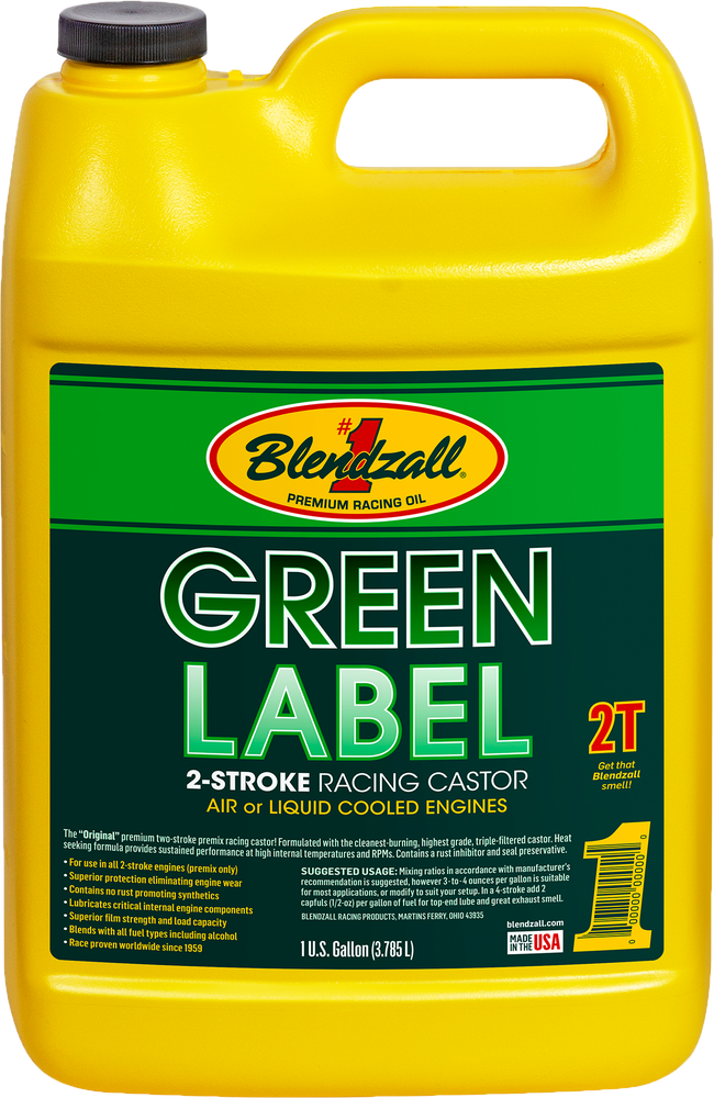 Blendzall Racing Castor 2T 1GAL - F-460G For Ski-Doo Snowmobiles 2002-2019 | Husqvarna Dirt Bikes 2003-2018 | Kawasaki Dirt Bikes 2002-2018