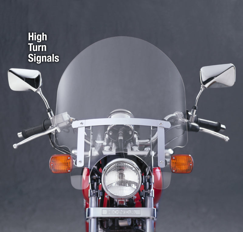 National Cycle NC125A 83-22 Harley XL/FXR/D/17-25 Hon/07+ Kaw Dakota 3 W/low Turn Signals Windshield-clr - User 1
