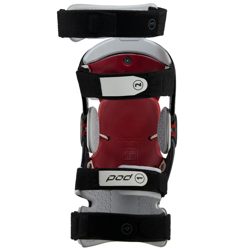 Pod 664-0489L K830-CLT-LT-LG K8 3.0 KNEE BRACE CARBON (LT) CARBON/WHITE LG
