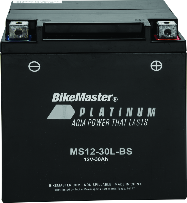 BikeMaster 780728 AGM Battery - MS12-30L-BS - Photo - Primary