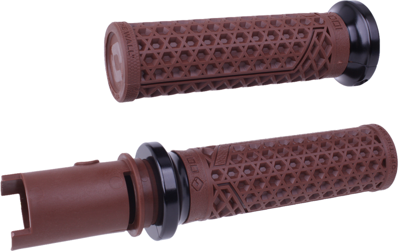 Odi Van's Lock-ON Grips Brown Black CVO ` - V31VHTCN-B For Harley Touring 2023-2024