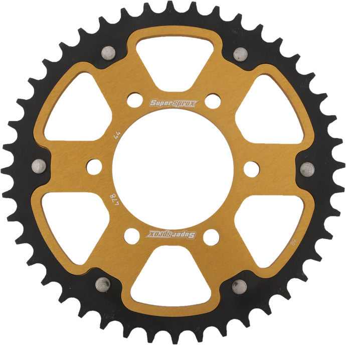 Supersprox 108-478644 RST-478-44-GLD REAR STEALTH SPROCKET ALU/STL 44T-520 GLD KAW/POL
