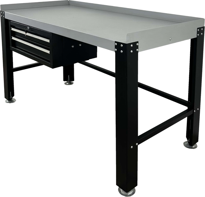 Ideal 27-1676 PWB-TC-1600-BLK PREMIUM WORK BENCH & TOOL CABINET 1 600 LBS. CAP.(XH-WB-