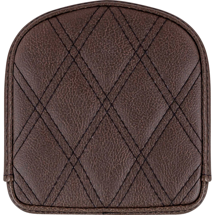 SADDLEMEN 0822-0328 040845 Sissy Bar Pad - Lattice Stitched - Brown