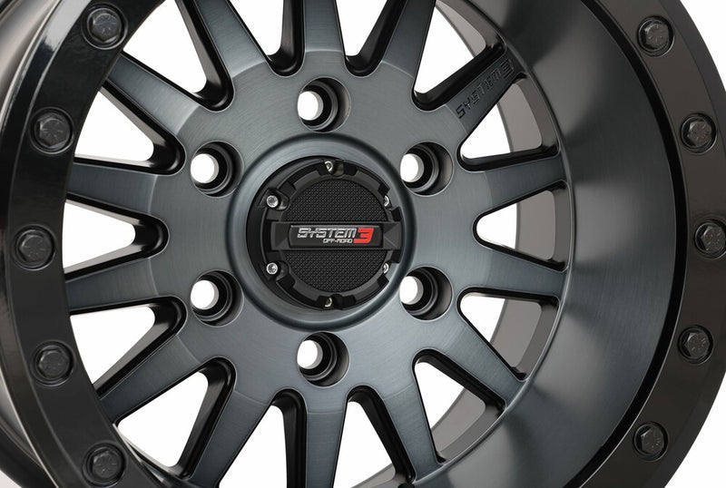 System 3 3-1586651 15S3-86651 SB8 WHEEL 15X10 5+5 (0MM) 6/5.5 MATTE BRUSHED GREY