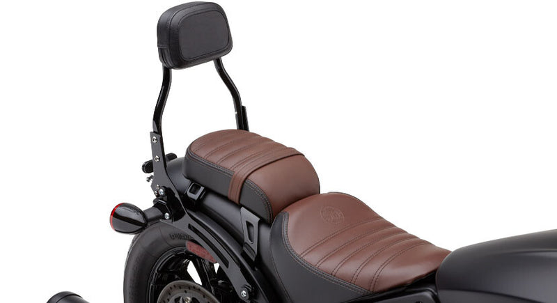 Cobra Detach Backrest Mini Black Scout Bobber 18 - 502-2015B For Indian Scout 2018-2024