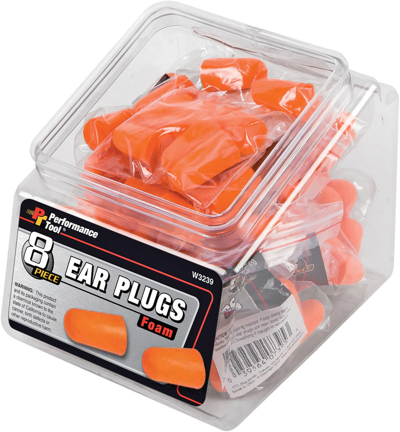 Performance Tool 117-1131 W3239 8 PACK EAR PLUG/12 PK W/FISHBOWL COUNTER DISPLAY