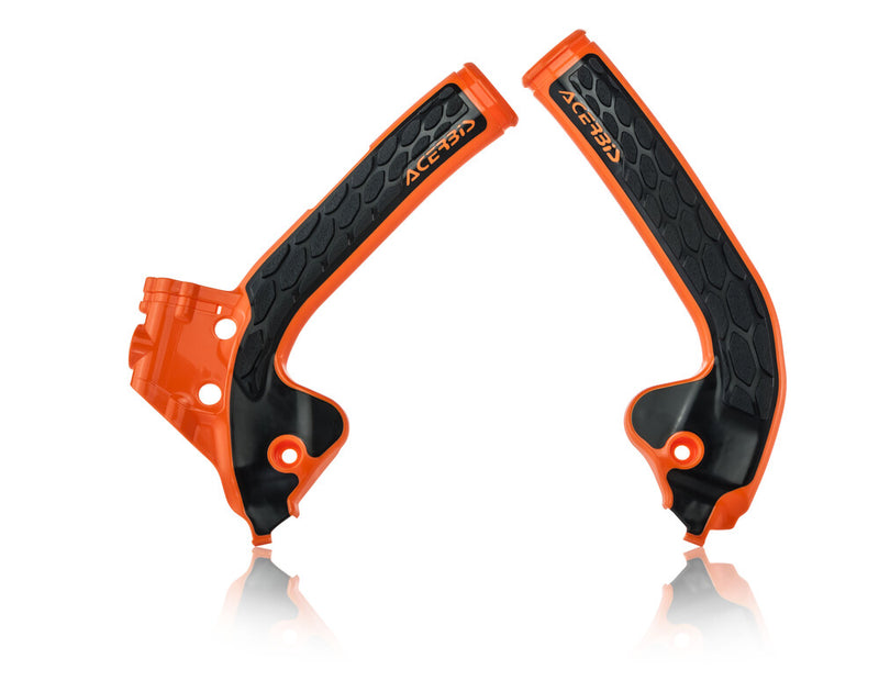 Acerbis X-Grip Frame Guard Orange Black - 2686045225 KTM 85 (17/14) 2018-2024