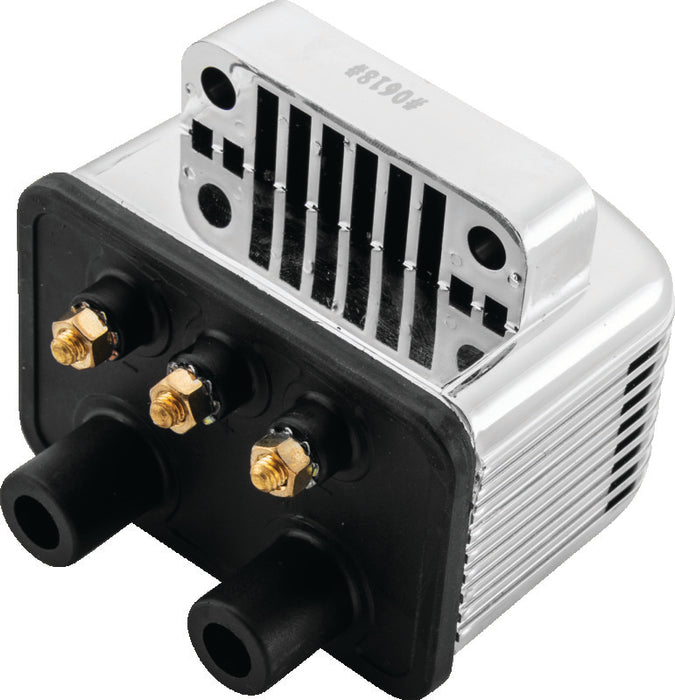 TwinPower 216148 Twin Power Big Twin And XL Custom Application Ignition Coil Chrome Single Fire Dual Output 3 Ohm - Photo - Primary