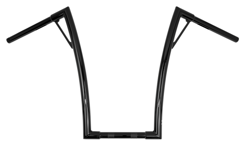 Burly Brand Louie 19" Bar 1.25" Black - B12-7011B For Harley Motorcycles 1980-2024