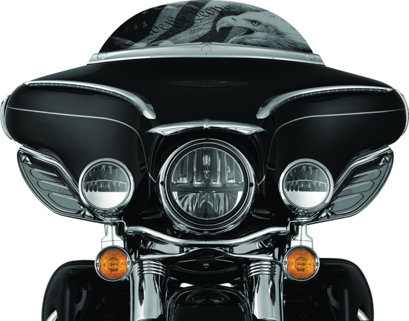 Kuryakyn 1108 Dragon Wing Air Deflectors Dark Smoke - Photo - Primary