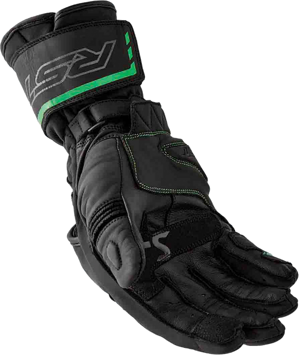 Rst 556-3650209 103650F.GRN-09 S1 GLOVE BLK/FLO-GREEN LEATHER MD