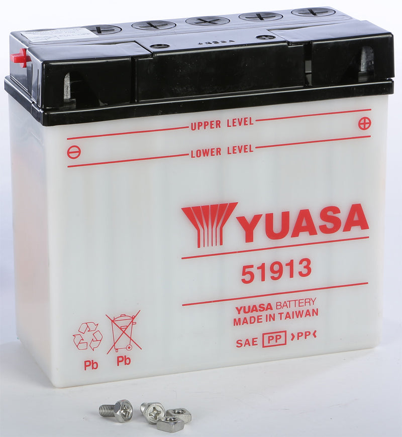 Yuasa Battery 51913 Conventional - YUAM2219A BMW Motorcycles 1990-2016